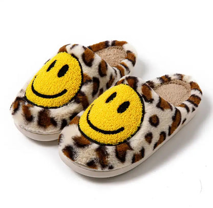 Leopard Smiley Slippers