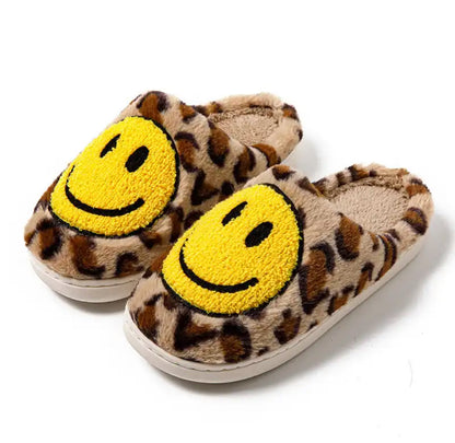 Leopard Smiley Slippers